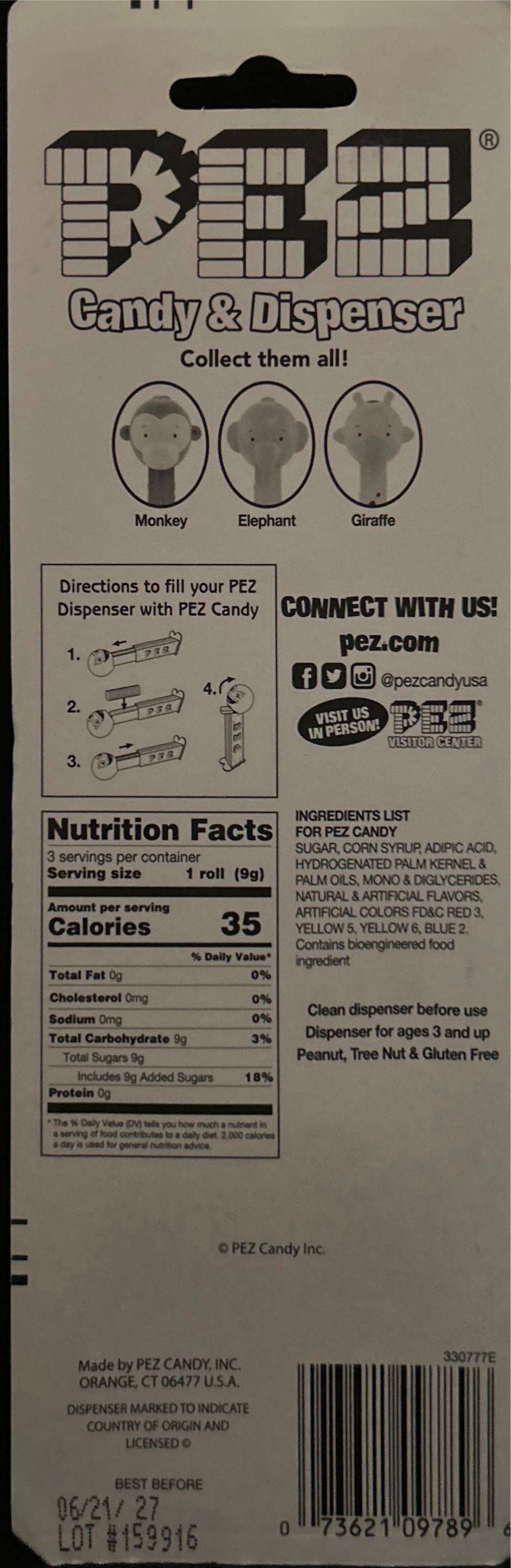 PEZIMALS - Ella The Elephant - Animals pez collectible [Barcode 073621097896] - Main Image 2