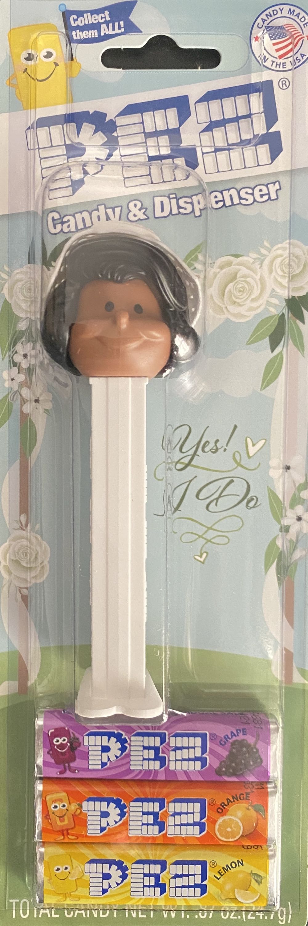 Bride [Dark Skin Tone/Black Hair] - Bride & Groom pez collectible - Main Image 2