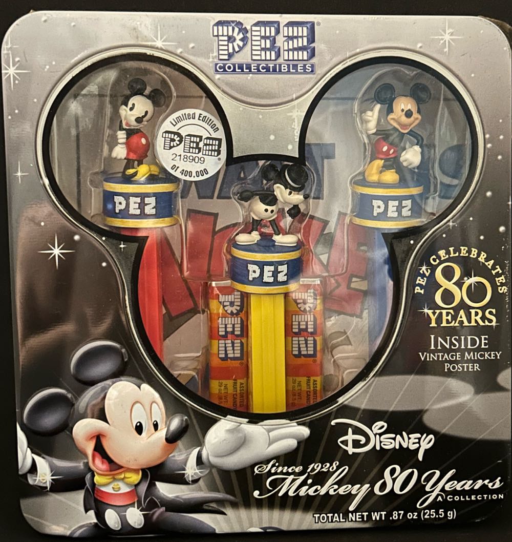 Disney - Pie-Eye Mickey 80th Anniversary - Cartoons pez collectible [Barcode 073621009103] - Main Image 4