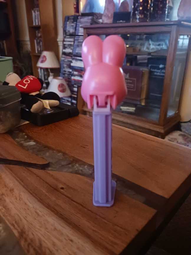 Pez Easter Pink & Purple Bottom Bunny Rabbit 2003 - Pez Candy Dispenser pez collectible - Main Image 3