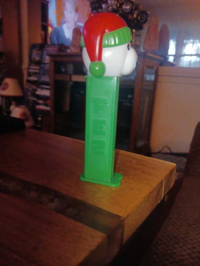Pez Christmas Polar Bear With Red & Green Cap Green Bottom 2009 - Pez Candy Dispenser pez collectible - Main Image 2