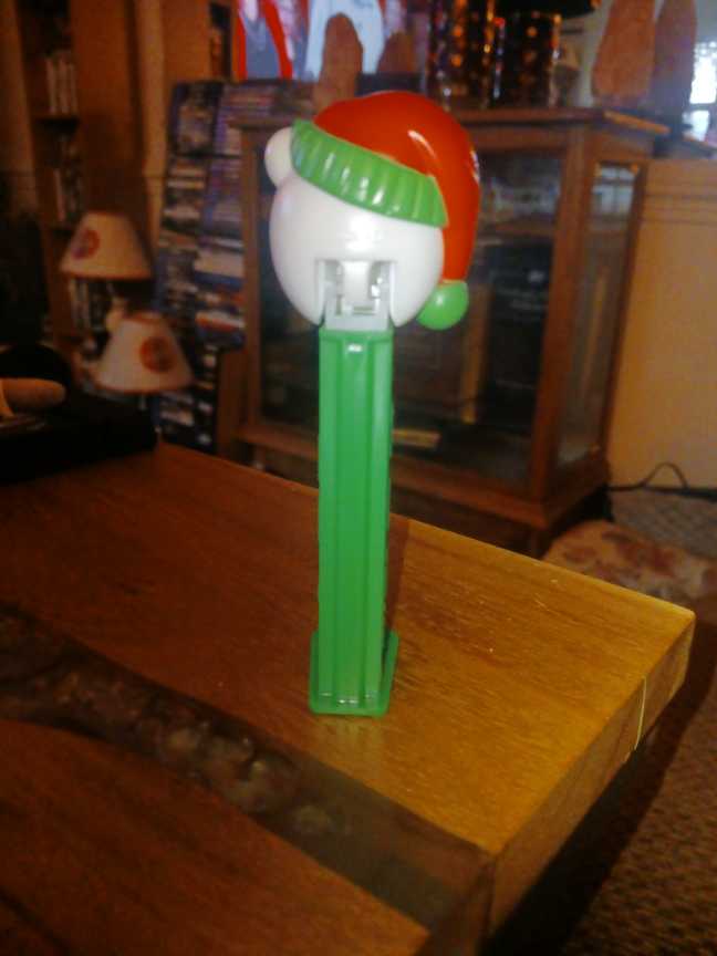 Pez Christmas Polar Bear With Red & Green Cap Green Bottom 2009 - Pez Candy Dispenser pez collectible - Main Image 3