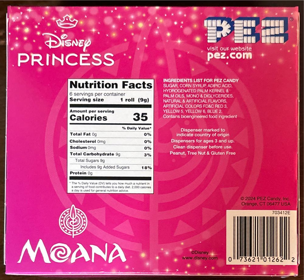 Disney Princesses Moana Moana Maui 2024 - Gift Box pez collectible [Barcode 073621012622] - Main Image 2