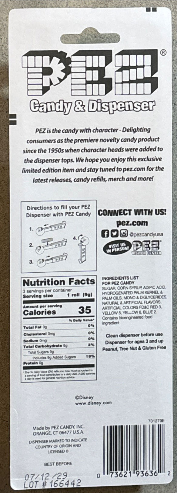 Disney - Donald Duck J Crystal - Movies & TV - Disney pez collectible [Barcode 073621936362] - Main Image 2