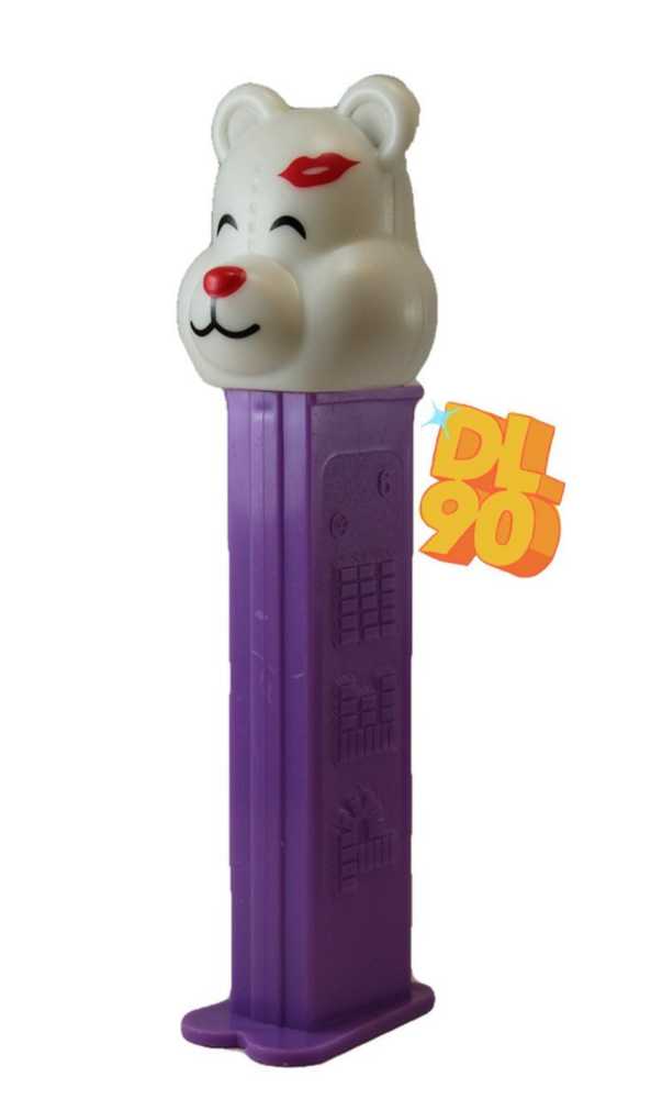 White Kissy Bear - Valentine’s Day pez collectible - Main Image 2