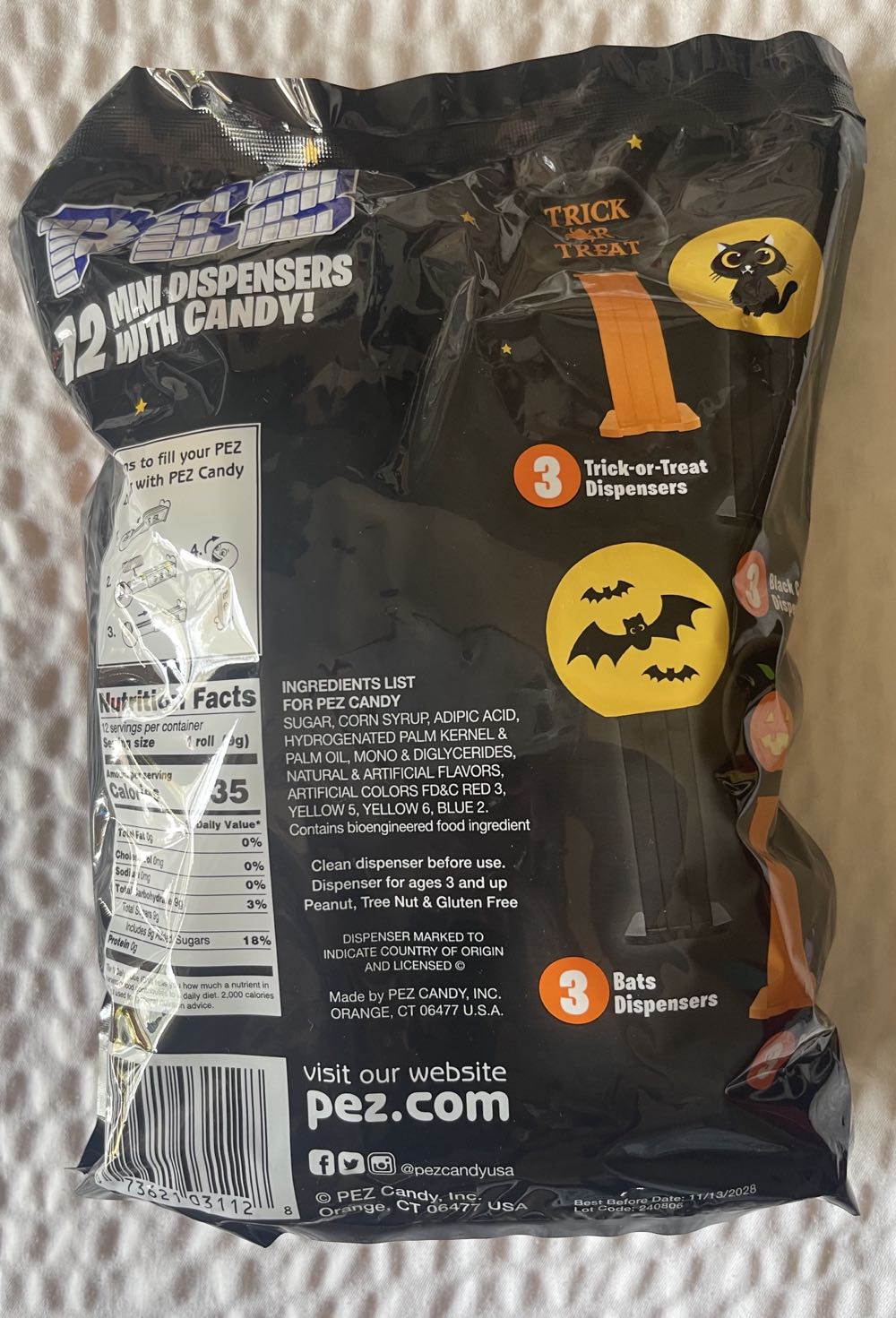 12 Mini Dispensers - Party Favors pez collectible [Barcode 073621031128] - Main Image 2