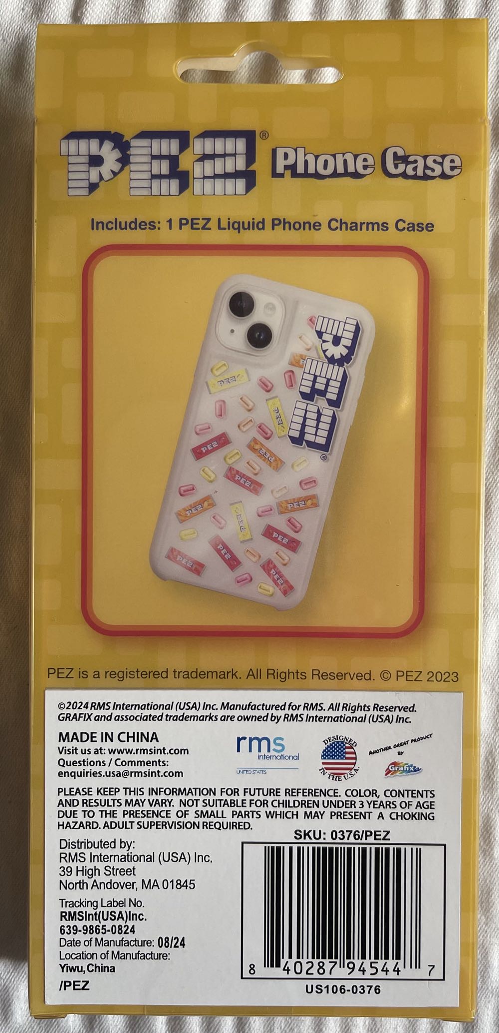 PEZ Glitter iPhone Case - 12-15 Pro Max, 14-15 Plus - Liquid Designs - Pez pez collectible [Barcode 840287945447] - Main Image 2