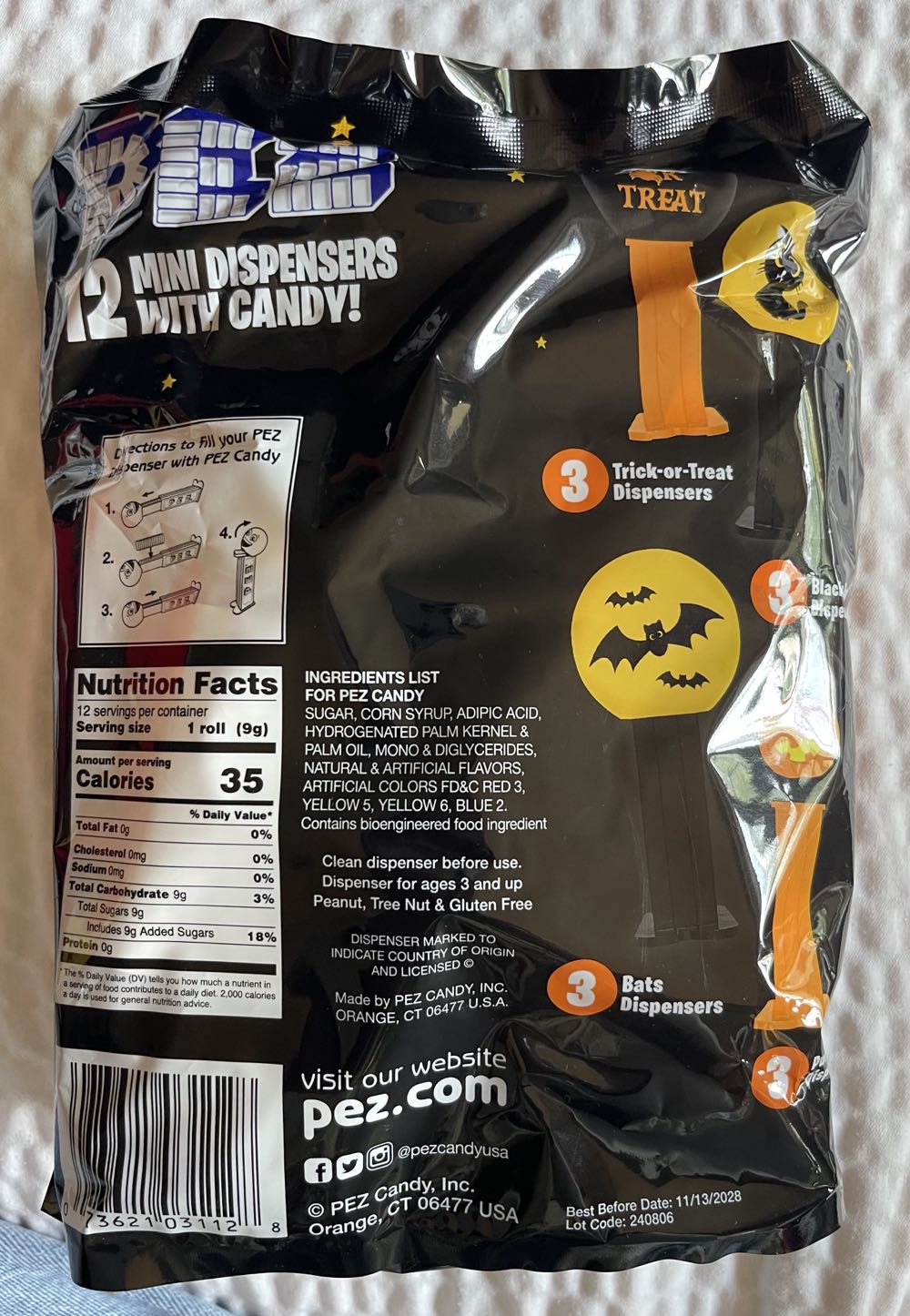 Halloween Mini Set 2025 - Halloween pez collectible [Barcode 073621031128] - Main Image 2