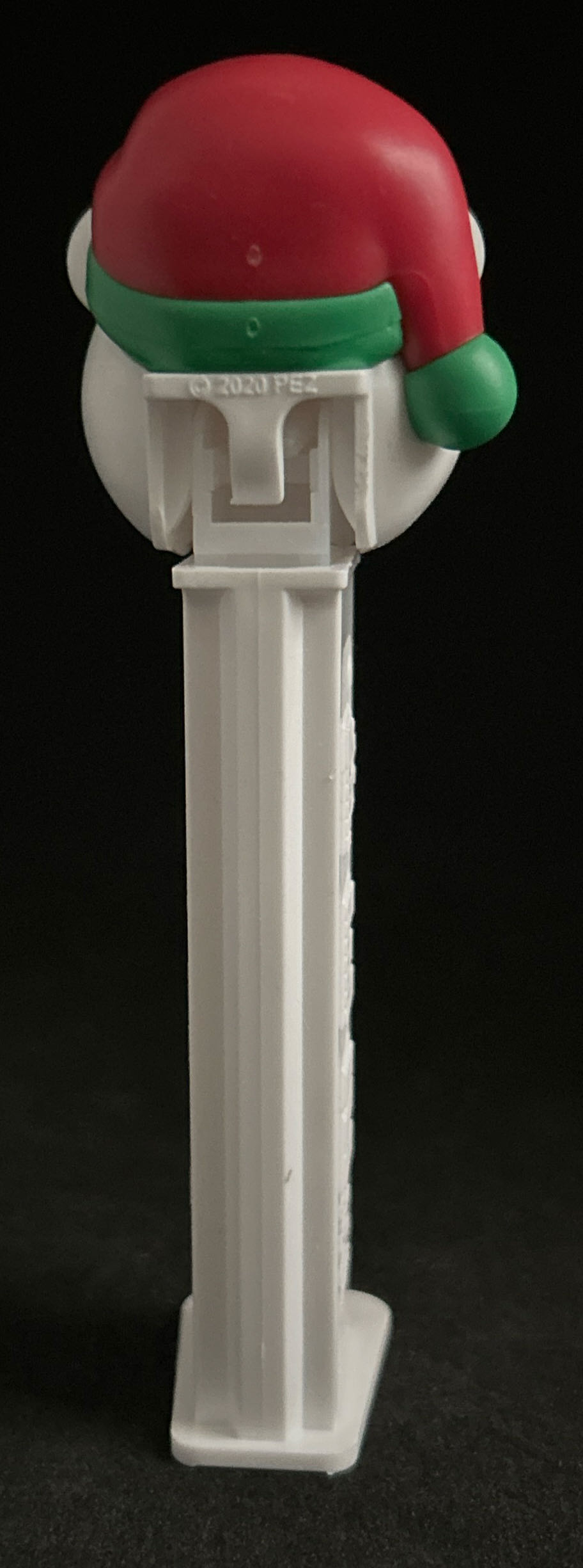 Christmas - Polar Bear, red & green hat, white stem - Seasonal pez collectible [Barcode 073621092334] - Main Image 2