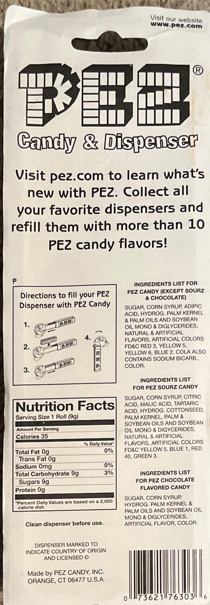 Halloween - Glowing Witch Classic 🧙 2008 🎃 - Halloween pez collectible [Barcode 073621763036] - Main Image 2