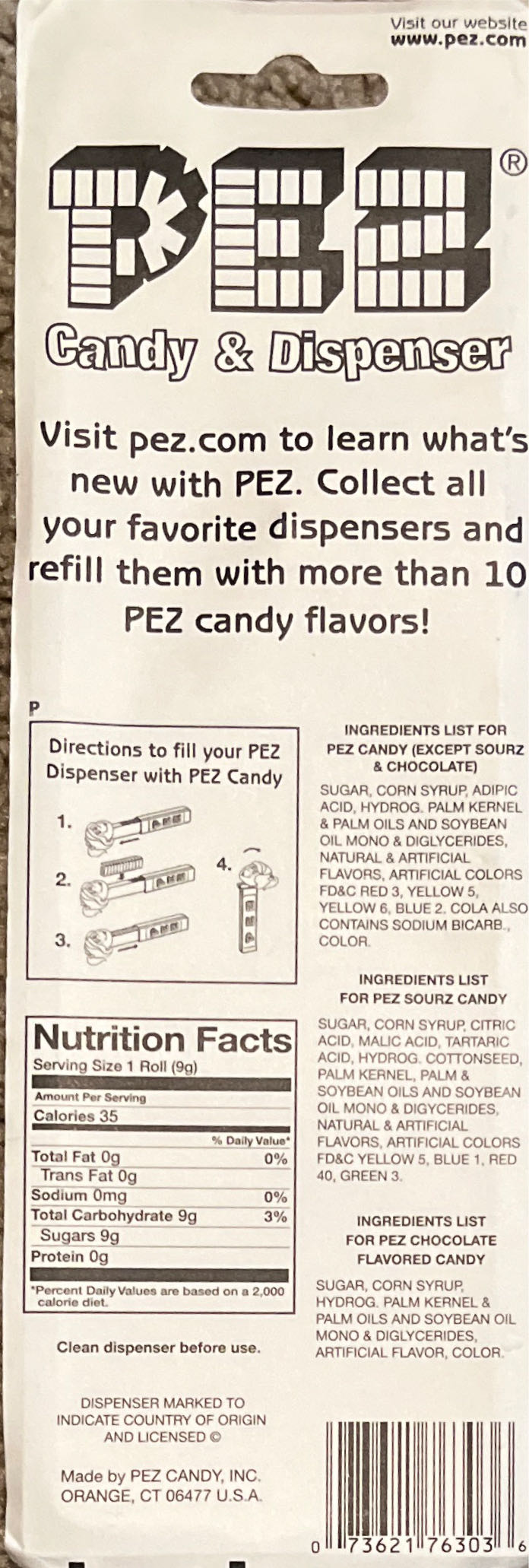 Halloween - Skull 💀 2008 🎃 - Halloween pez collectible [Barcode 073621763036] - Main Image 2