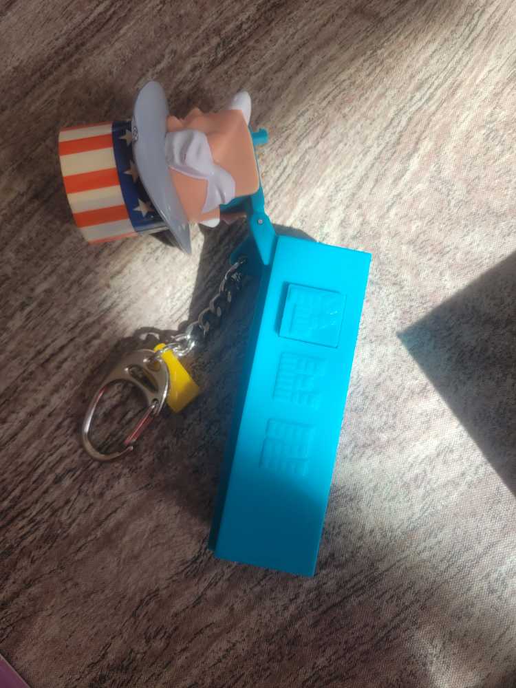 Pez Flashlight Keychain - Uncle Sam  pez collectible - Main Image 2