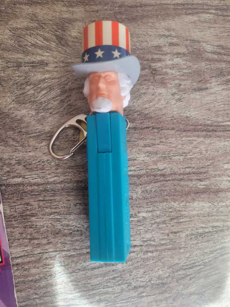 Pez Flashlight Keychain - Uncle Sam  pez collectible - Main Image 3