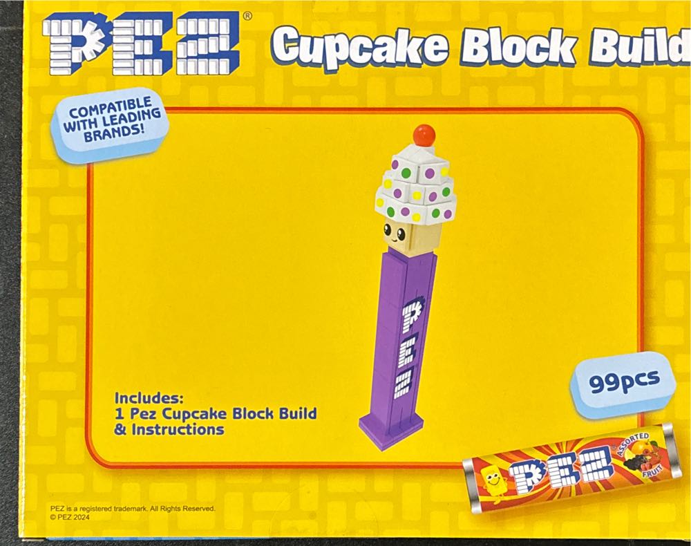 Pez Treats Cupcake Block Building Kit - Block Building Kits pez collectible [Barcode 840419711605] - Main Image 2