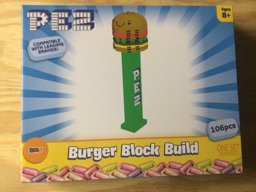 Pez Block Build - Burger - Block Build pez collectible [Barcode 840419707202] - Main Image 3