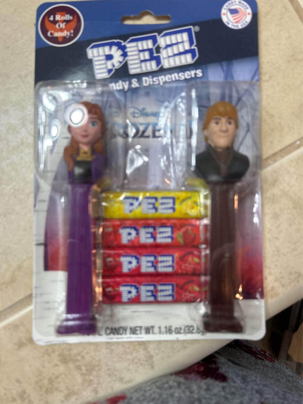 Frozen Anna/ Kristoff  pez collectible [Barcode 16212262599800039915] - Main Image 2