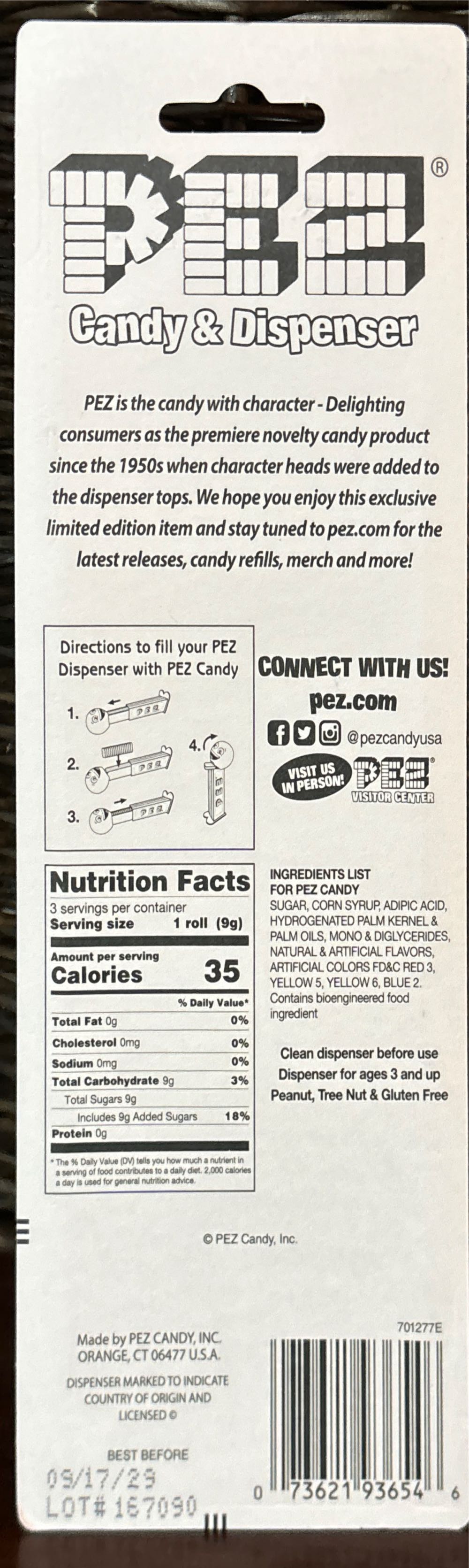 Pumpkin Pie - Treats pez collectible [Barcode 073621936546] - Main Image 2