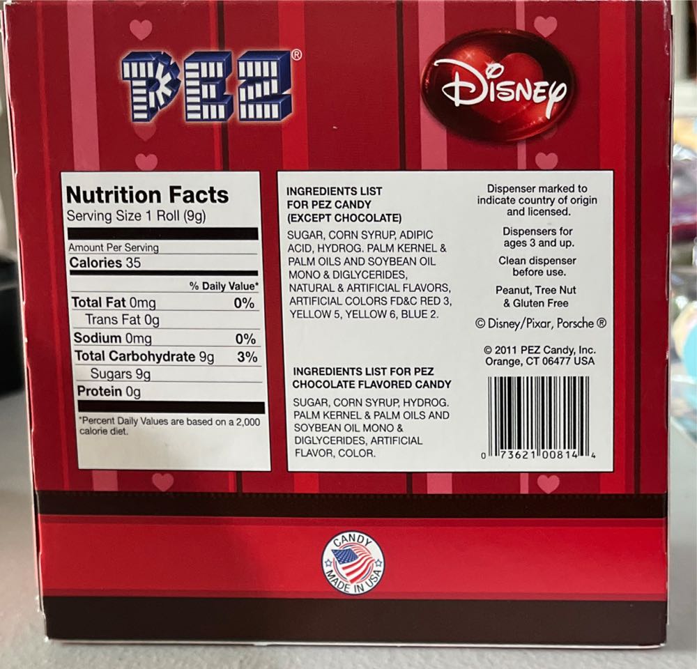 Mickey & Minnie - Valentine’s Day Set - Disney pez collectible [Barcode 073621008144] - Main Image 2