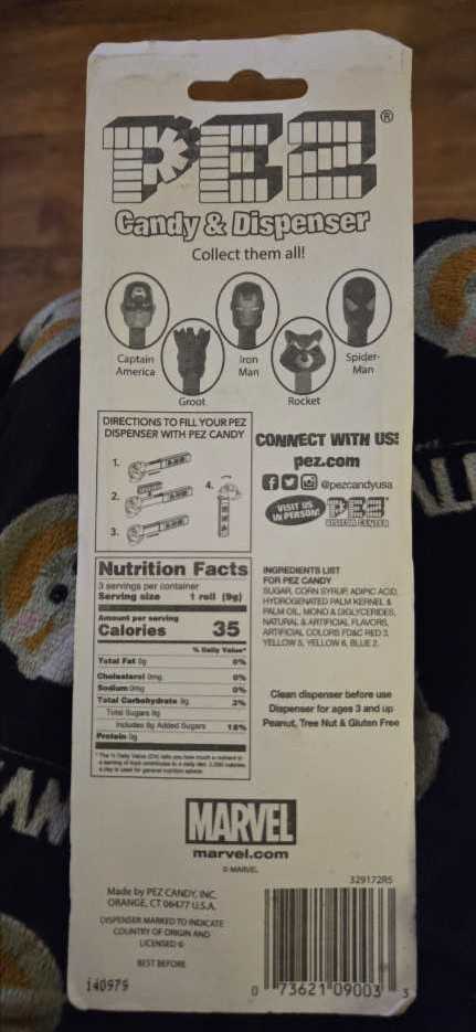 Guardians Of The Galaxy - Groot - Guardians Of The Galaxy pez collectible [Barcode 073621090033] - Main Image 2