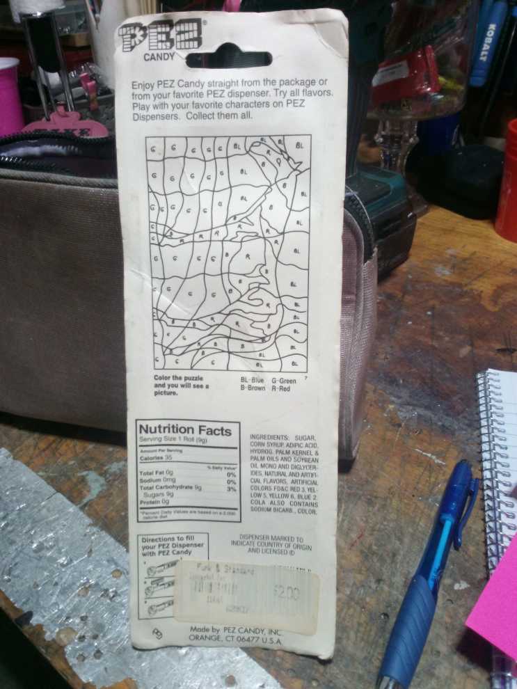 Squidward- SpongeBob Squarepants - animated tv series pez collectible - Main Image 3