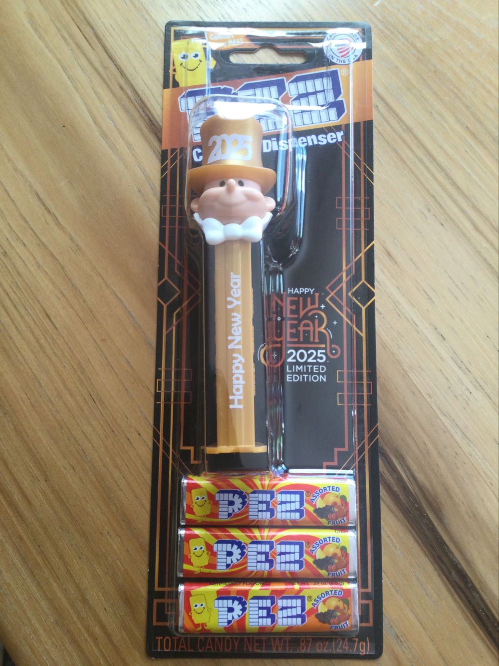 Happy New Year 2025 Golden Groom - Limited Edition pez collectible [Barcode 073621934559] - Main Image 2