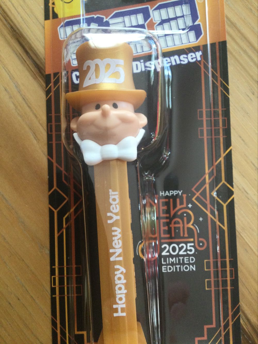 Happy New Year 2025 Golden Groom - Limited Edition pez collectible [Barcode 073621934559] - Main Image 4