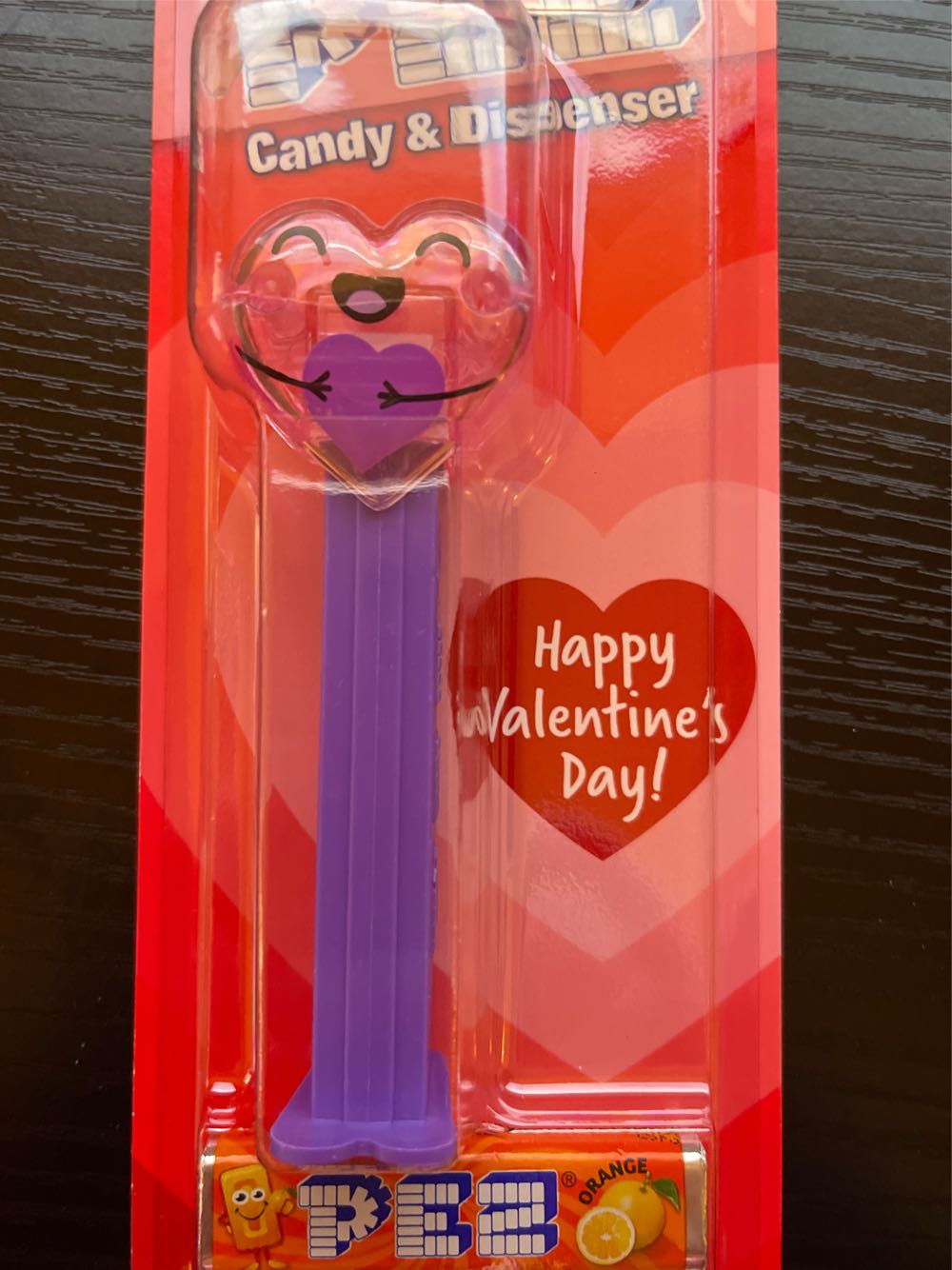 Valentine’s - Purple Hugging Crystal Heart - Valentine’s Day pez collectible - Main Image 2