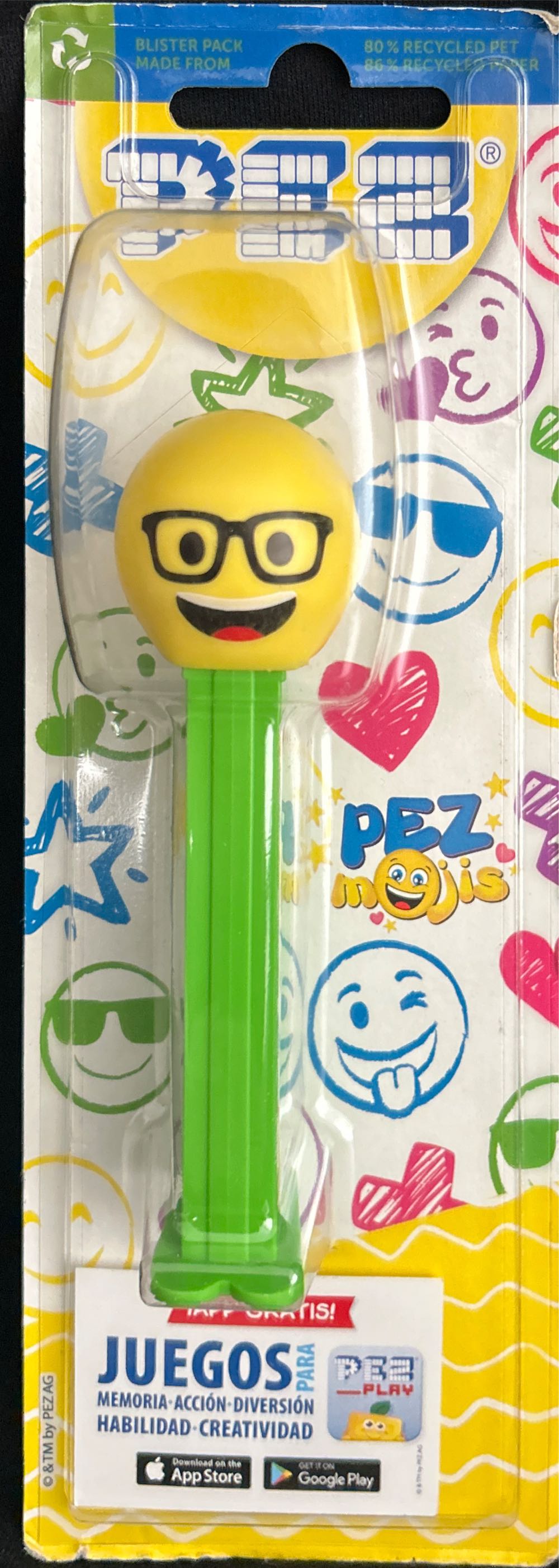 PEZemoji - Smiling W/ Glasses - Emojis pez collectible [Barcode 9044400855494] - Main Image 4