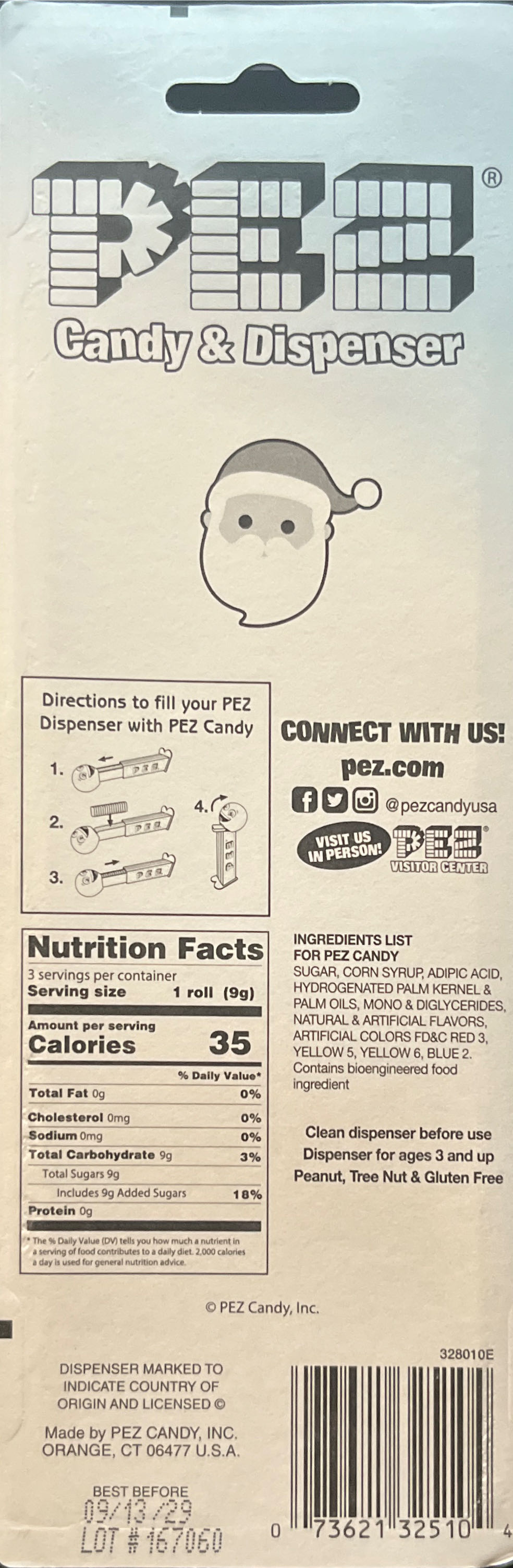 Christmas - Santa 🎅🏻 2024🎄 - Merry Christmas pez collectible [Barcode 073621325104] - Main Image 2