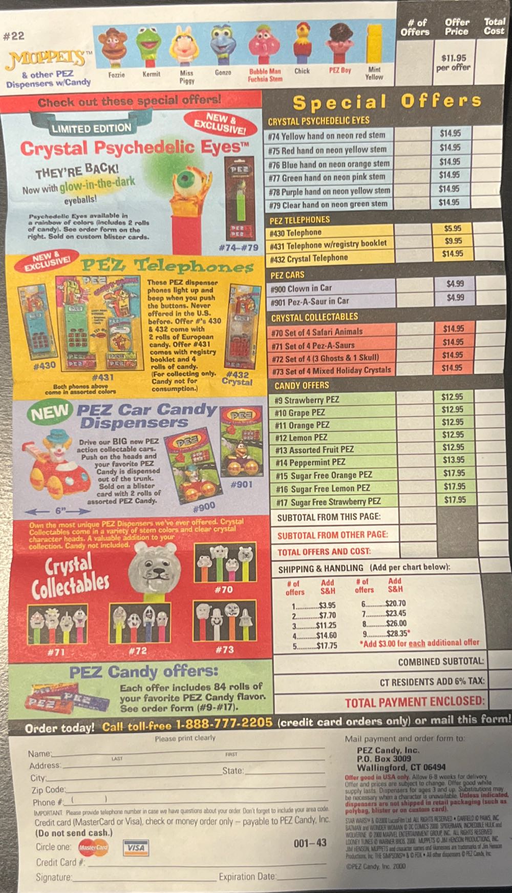 PEZ Mail In Order Form - Order Form pez collectible - Main Image 2