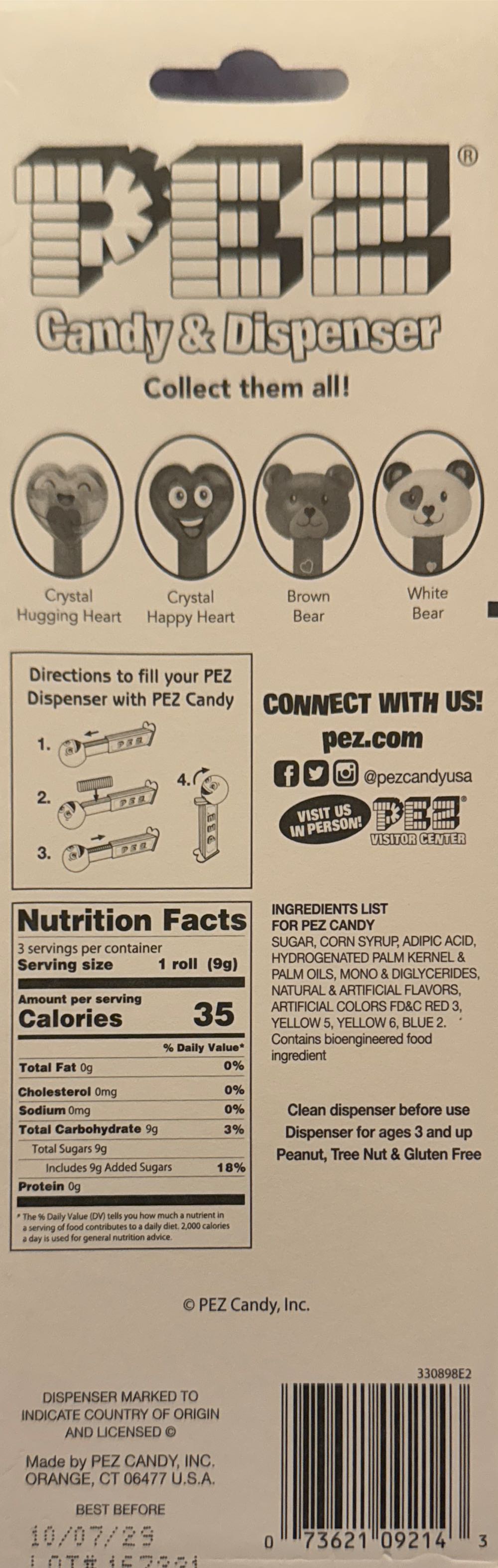 Valentine’s Day - Crystal Happy Heart - Valentine’s Day pez collectible [Barcode 073621092143] - Main Image 2