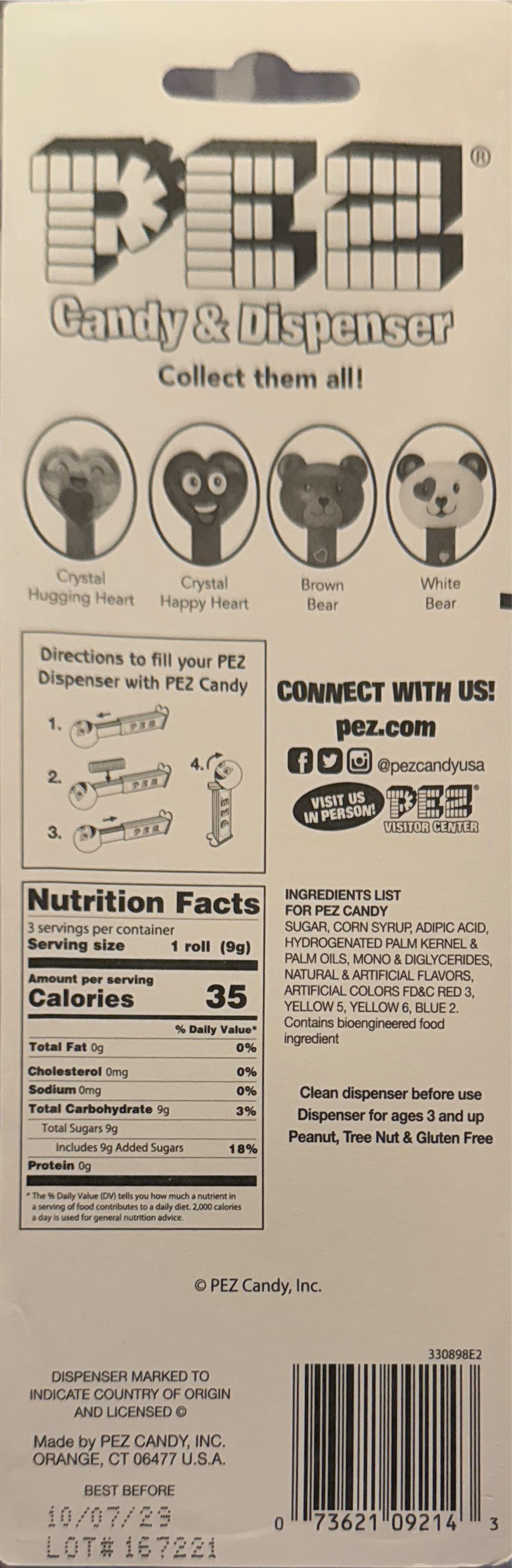 Valentine’s Day - Crystal Heart W/Tongue - Valentine’s Day pez collectible [Barcode 073621092143] - Main Image 2