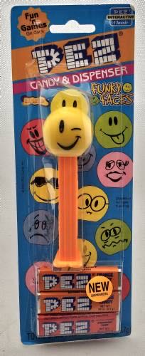 Funky Faces - Wink - Orange - funky faces pez collectible - Main Image 2