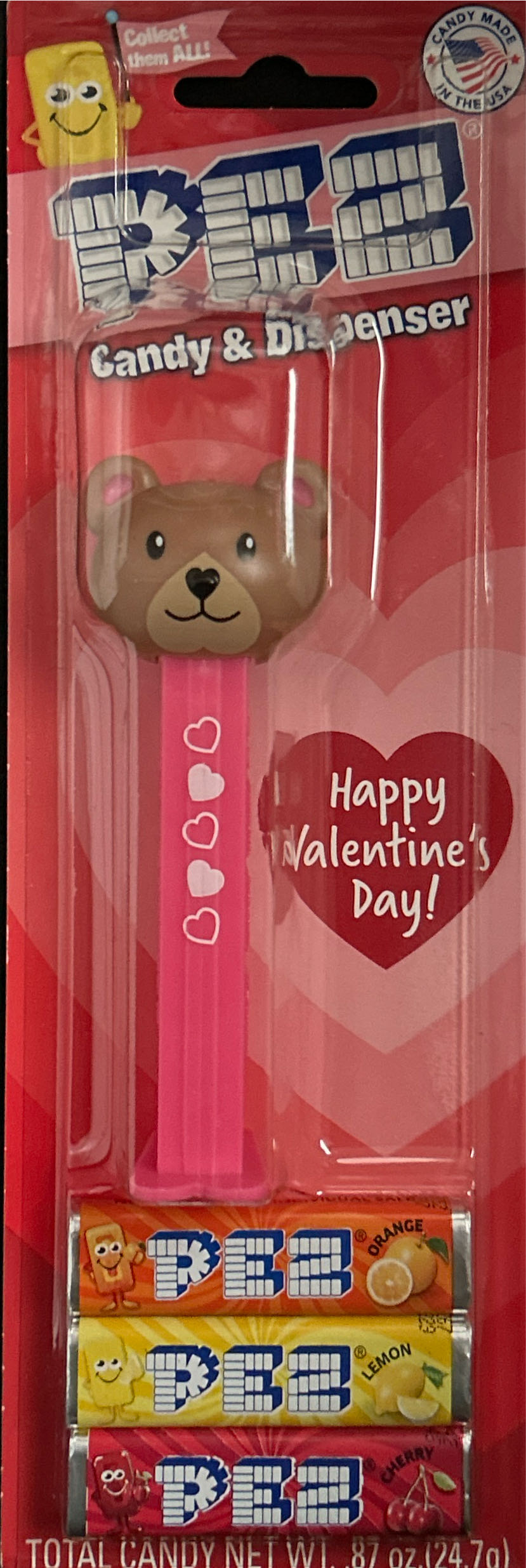 Valentine’s Brown Bear - Valentine’s Day pez collectible [Barcode 073621092143] - Main Image 4