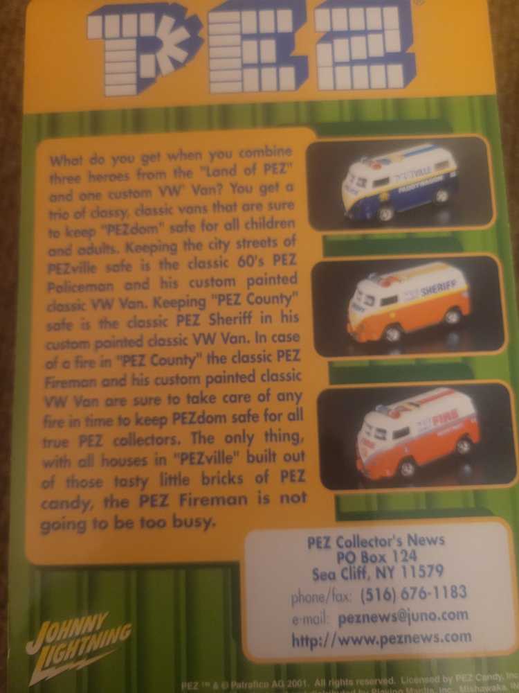 Johnny Lightning Pez Ville Sheriff   pez collectible - Main Image 2