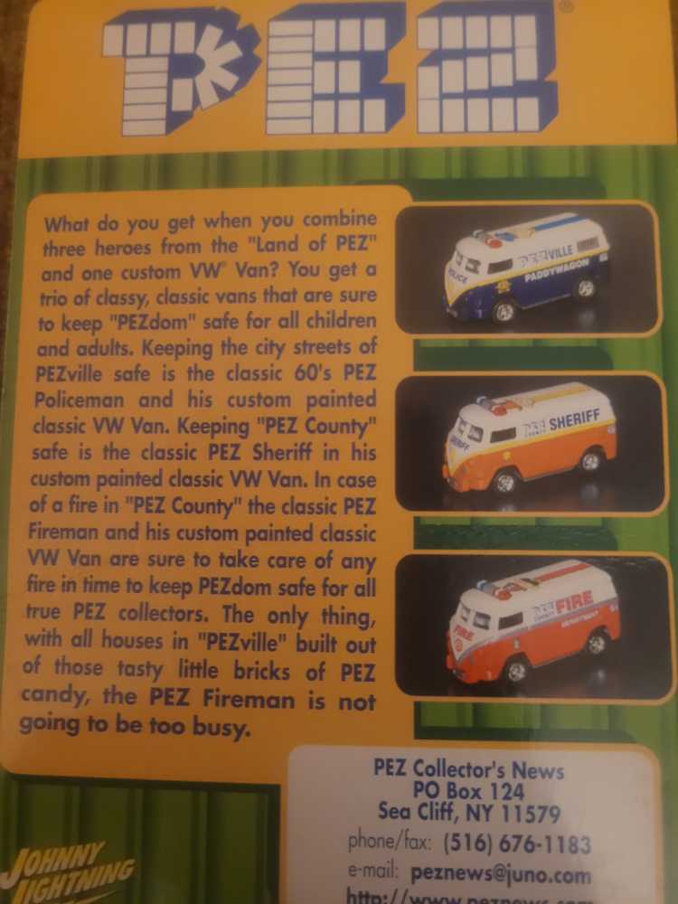 Johnny Lightning Pez Ville Paddywagon  pez collectible - Main Image 2