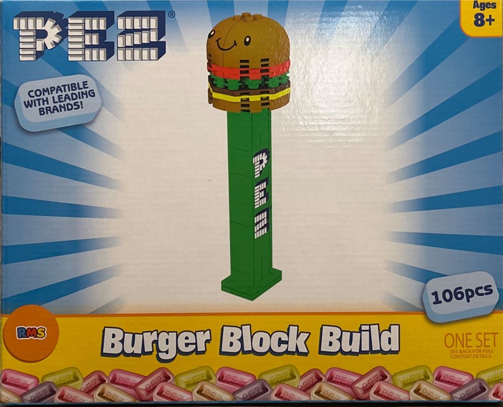 Hamburger - Block Built Kit - Food pez collectible [Barcode 840419707202] - Main Image 4