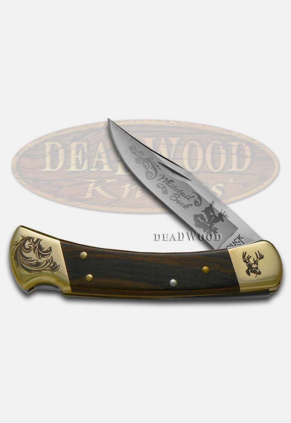 Buck 110 Wooden White Tail  pez collectible - Main Image 2