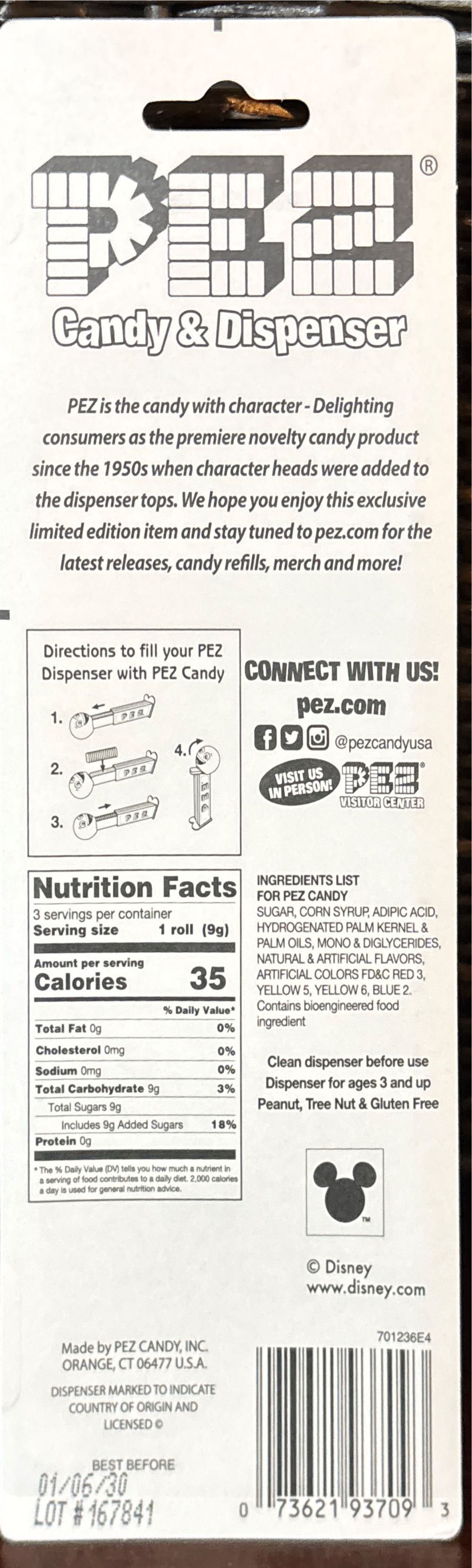 Valentine - Stitch Angel - Holidays pez collectible [Barcode 073621937093] - Main Image 2