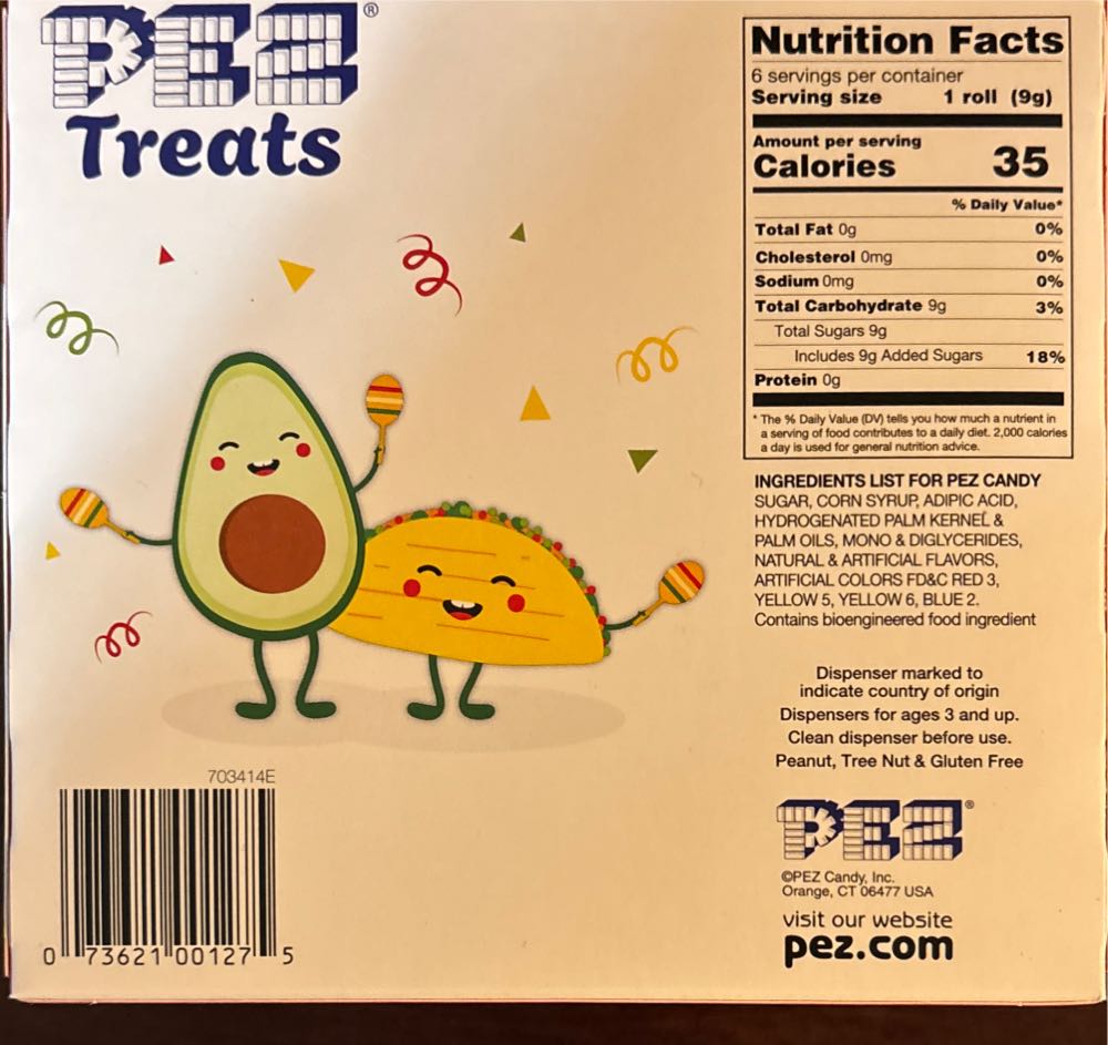 Treats Gift Set Taco And Avocado - Treats pez collectible [Barcode 073621001275] - Main Image 2