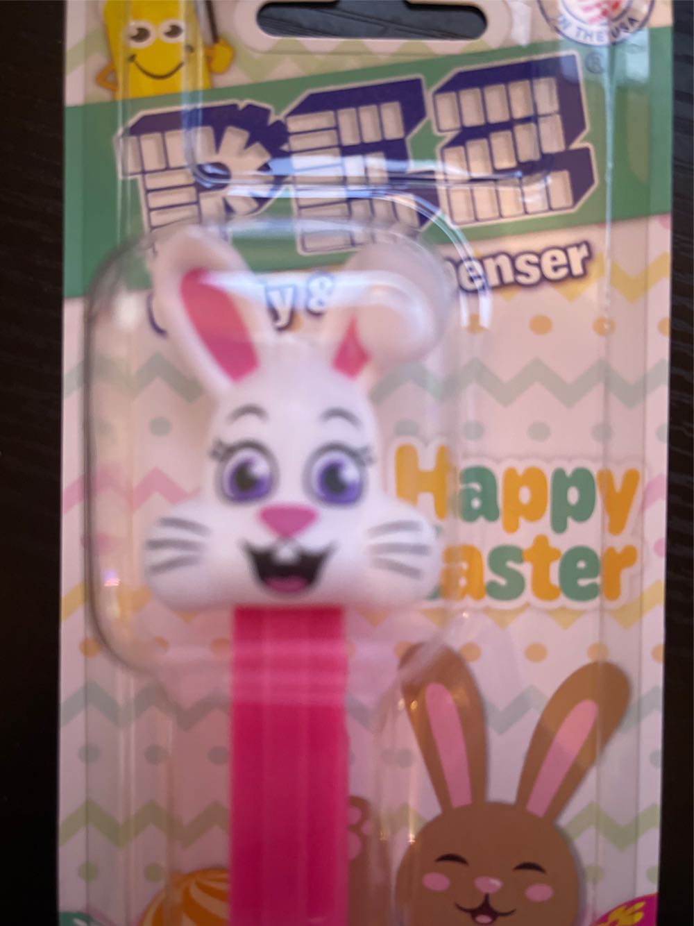 Floppy Ear Bunny Pink Stem - Easter pez collectible - Main Image 2