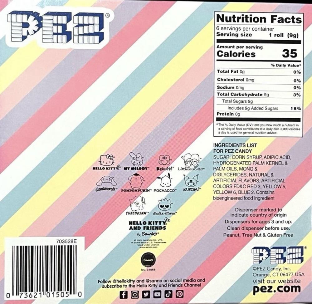 Hello Kitty - Gift Set Hello Kitty & My Melody - Hello Kitty pez collectible [Barcode 073621015050] - Main Image 3