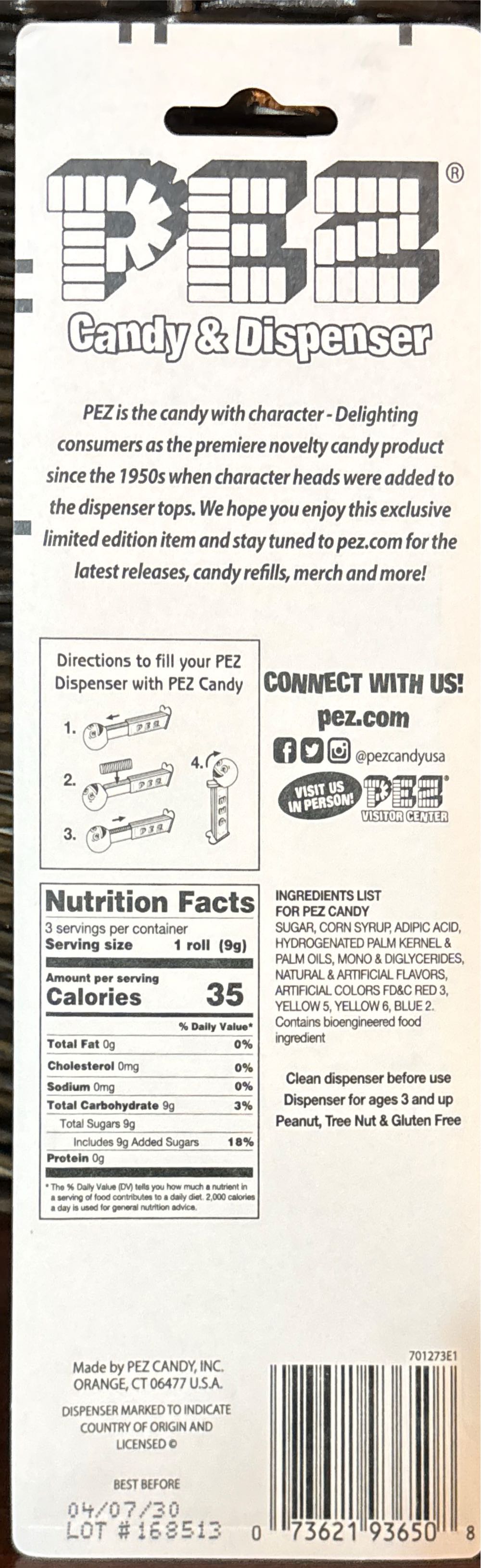 Easter - Easter Egg Yellow Crystal - Holidays pez collectible [Barcode 073621936508] - Main Image 2