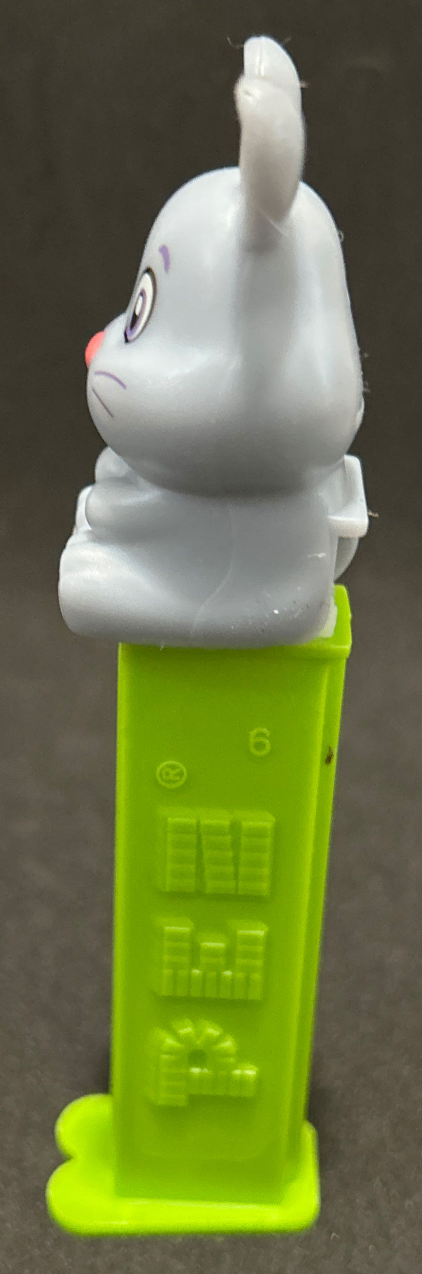 Easter - Bunny 2, gray/green - Seasonal pez collectible [Barcode 073621092433] - Main Image 3
