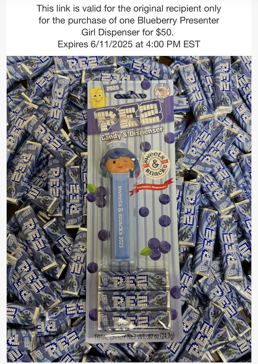 Sweets & Snacks 2025 Presenter Girl - Pez Exclusive pez collectible - Main Image 4