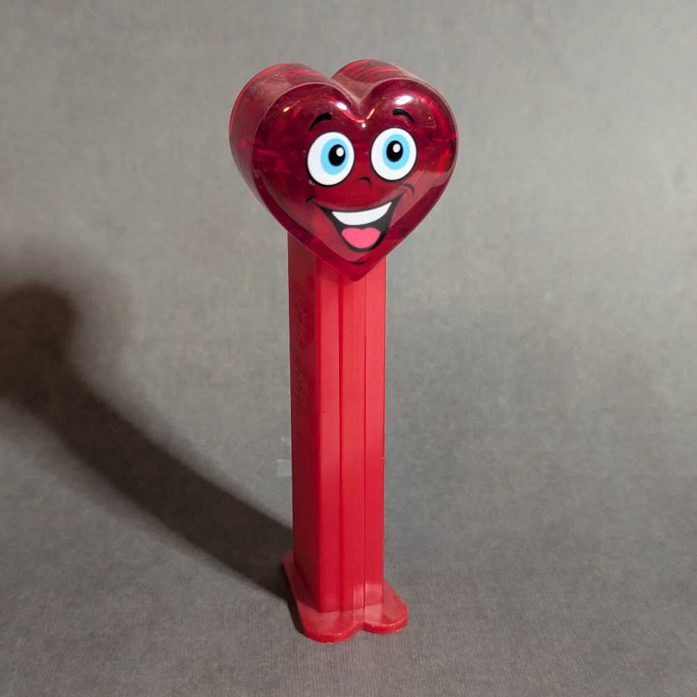 Valentine - Heart B Red Crystal Happy - Holiday pez collectible - Main Image 2