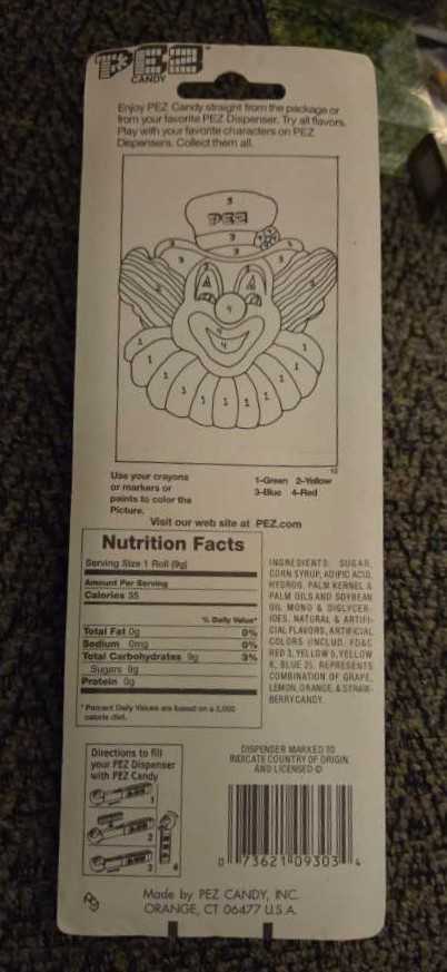 Halloween - Happy Skeleton - Halloween pez collectible [Barcode 073621093034] - Main Image 2