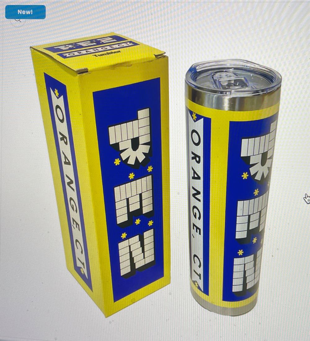 PEZ Retro Blue Stainless Steel Tumbler  pez collectible - Main Image 2