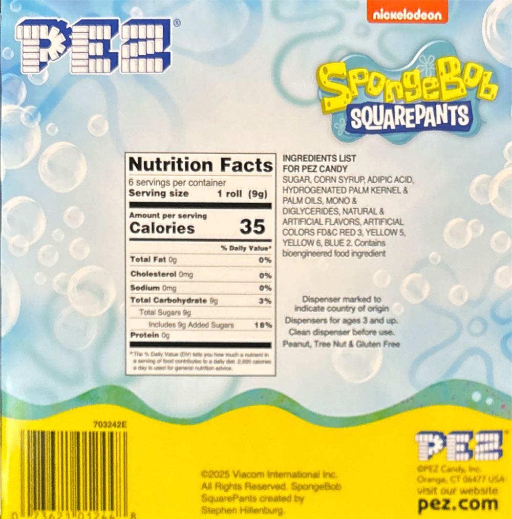 Spongebob - Giftset Spongebob Sparkling Eyes & Patrick  pez collectible - Main Image 2