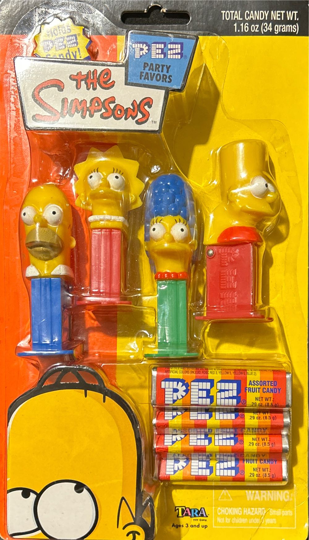 The Simpsons - Party Favors - Homer - Cartoons pez collectible [Barcode 029116570450] - Main Image 4